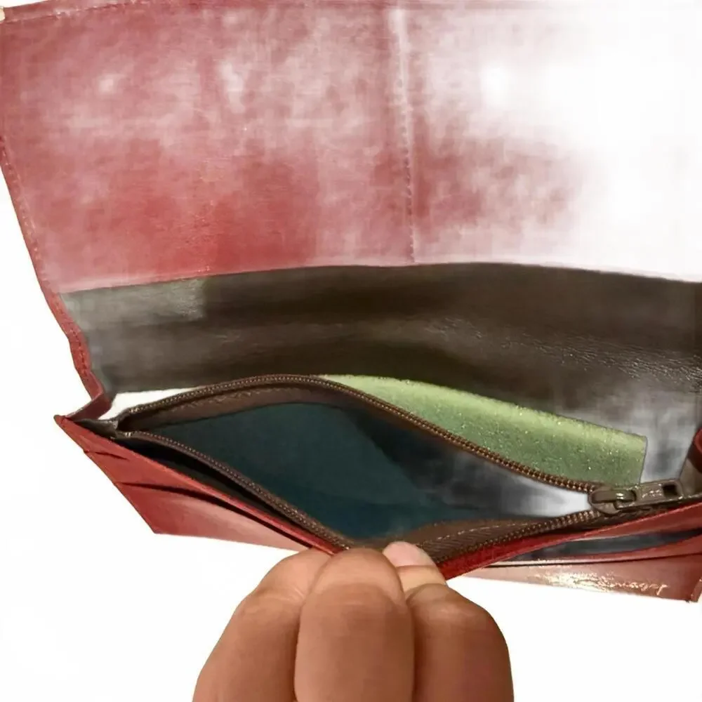 Carriage 1978 Red Leather Wallet